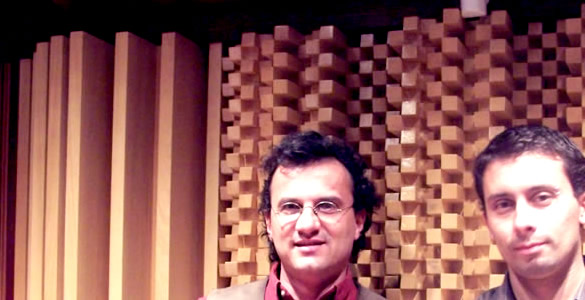 Omid Burgin e Luiz Martinelli Projetos de acústica, studio-design, audiotorios, igrejas,